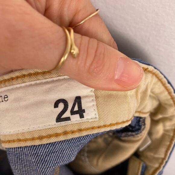 Rag & Bone Maya High Rise Crop Flare Jeans in Stowe Size 24 - Picture 9 of 10